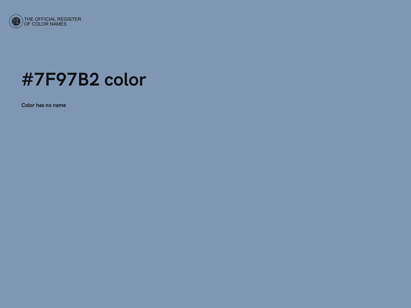 #7F97B2 color image