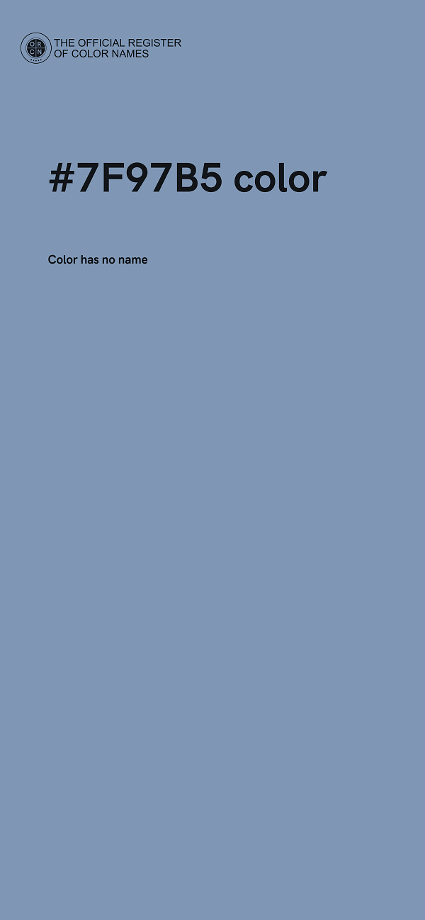 #7F97B5 color image