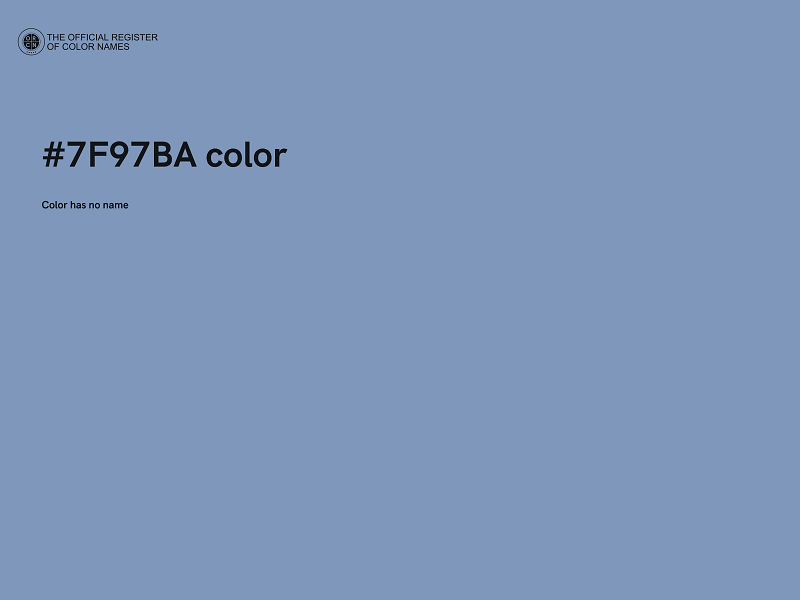 #7F97BA color image