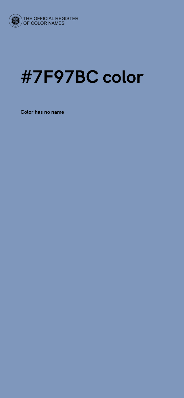 #7F97BC color image