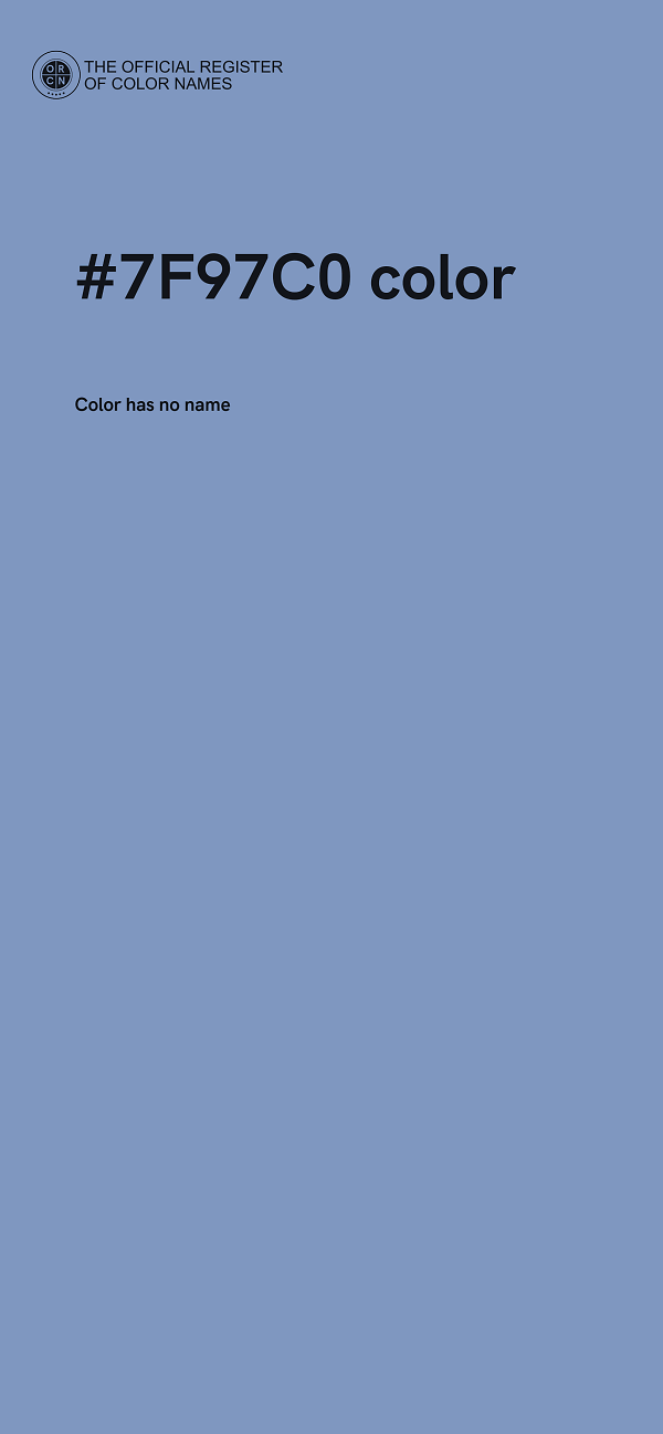 #7F97C0 color image