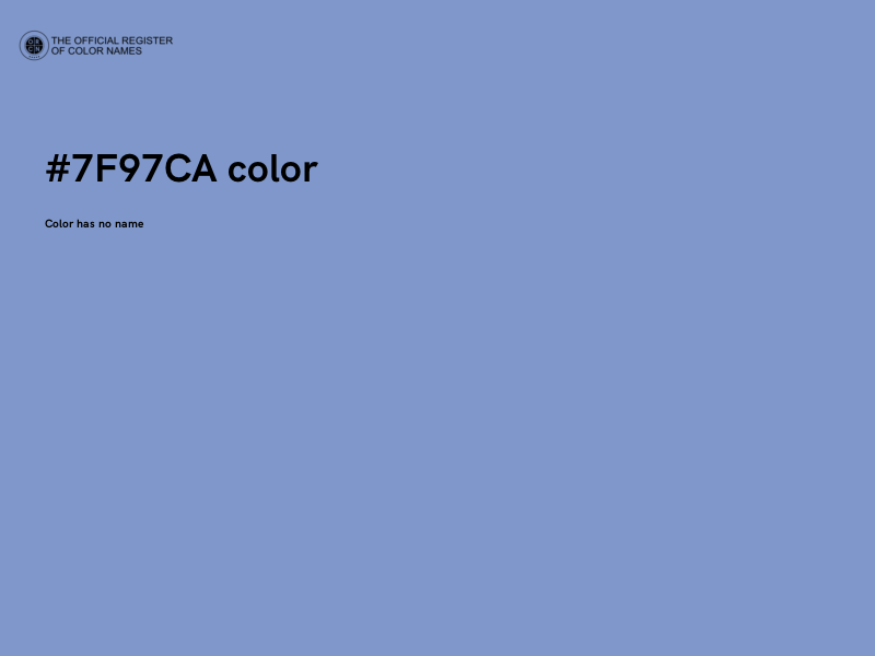 #7F97CA color image