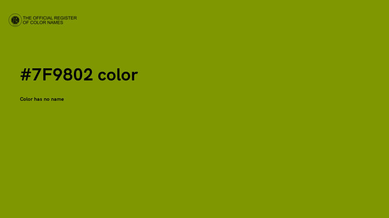 #7F9802 color image
