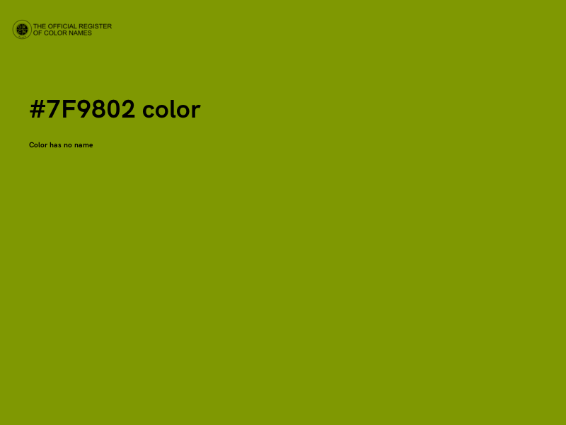 #7F9802 color image