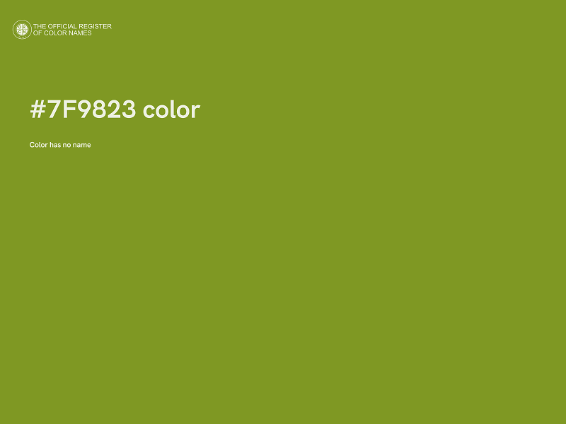 #7F9823 color image