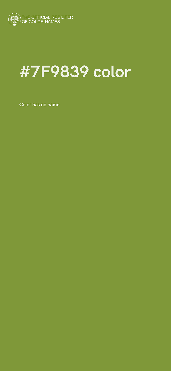 #7F9839 color image