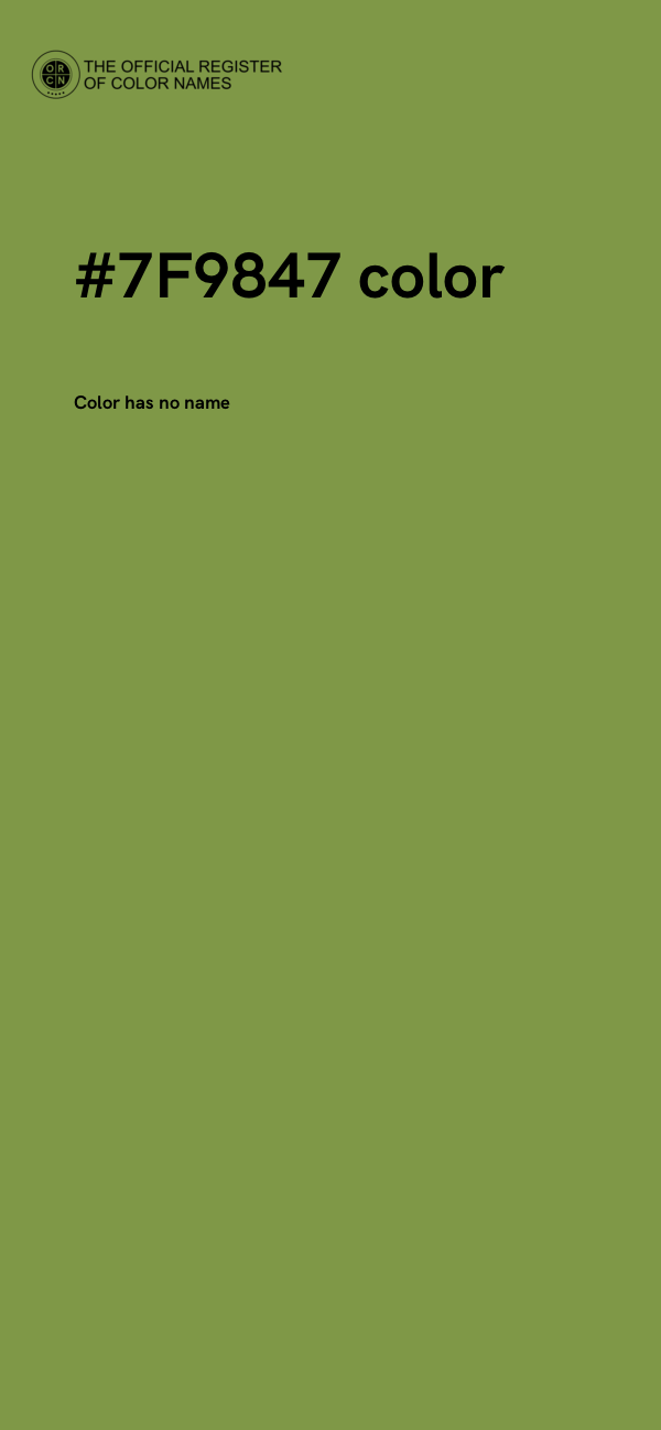 #7F9847 color image