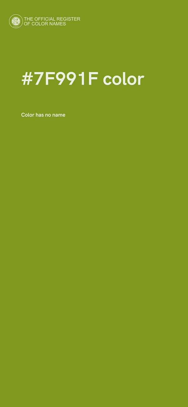 #7F991F color image