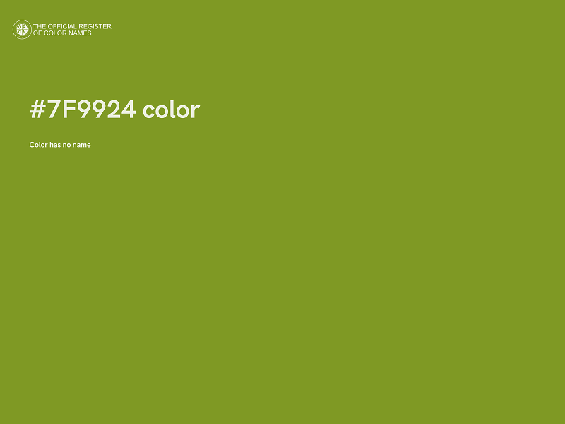 #7F9924 color image