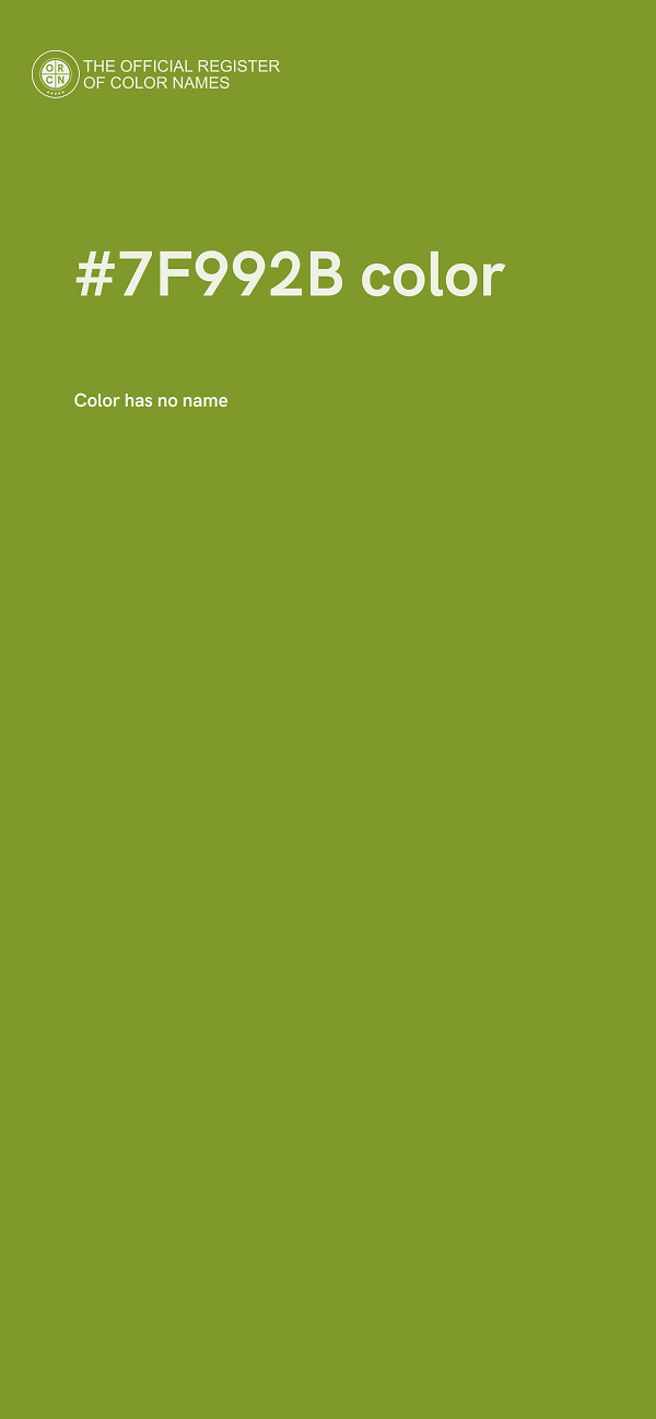 #7F992B color image