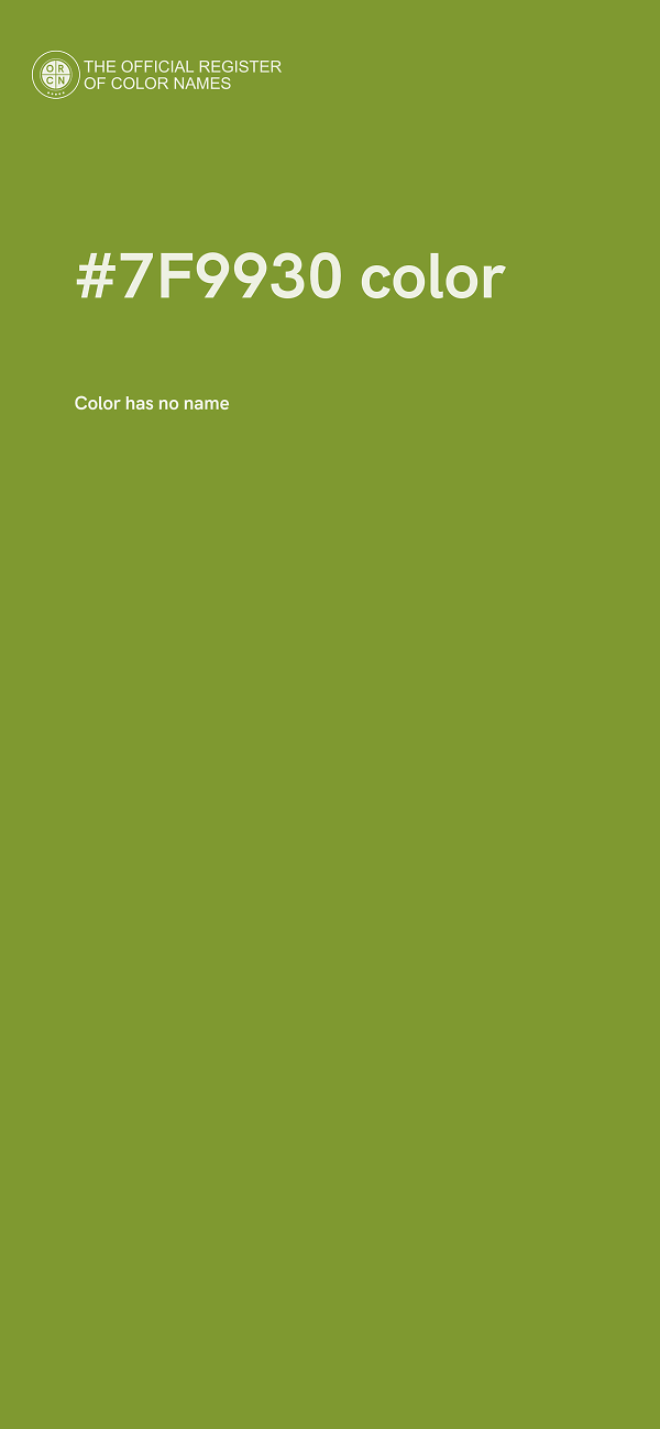 #7F9930 color image