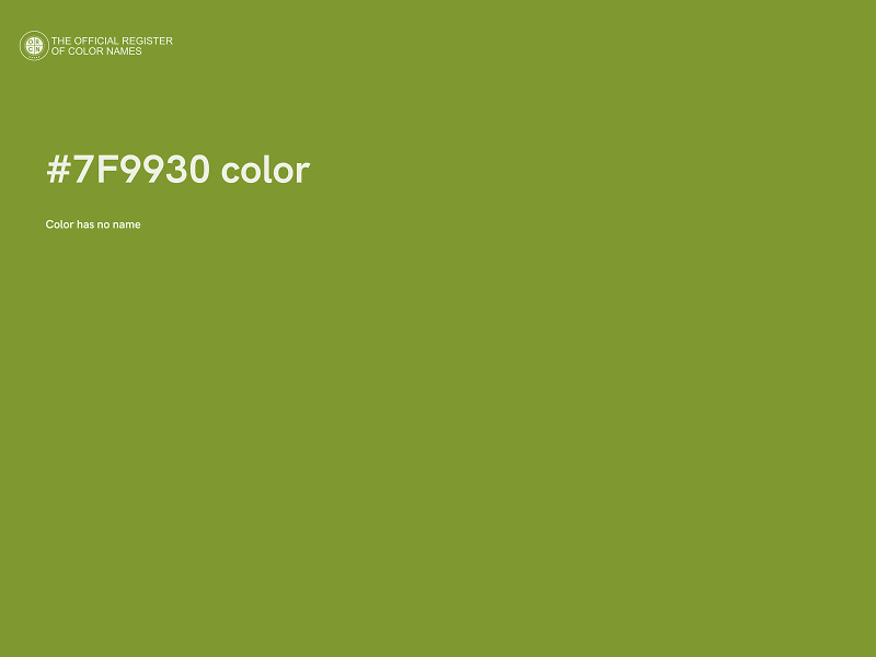 #7F9930 color image