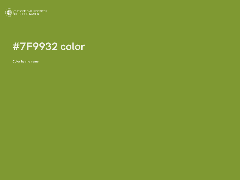 #7F9932 color image