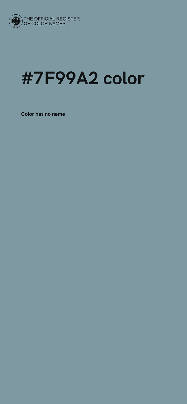 #7F99A2 color image