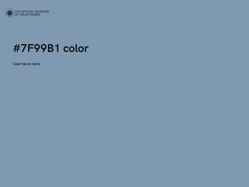 #7F99B1 color image