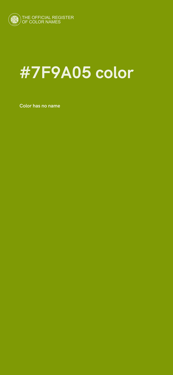 #7F9A05 color image