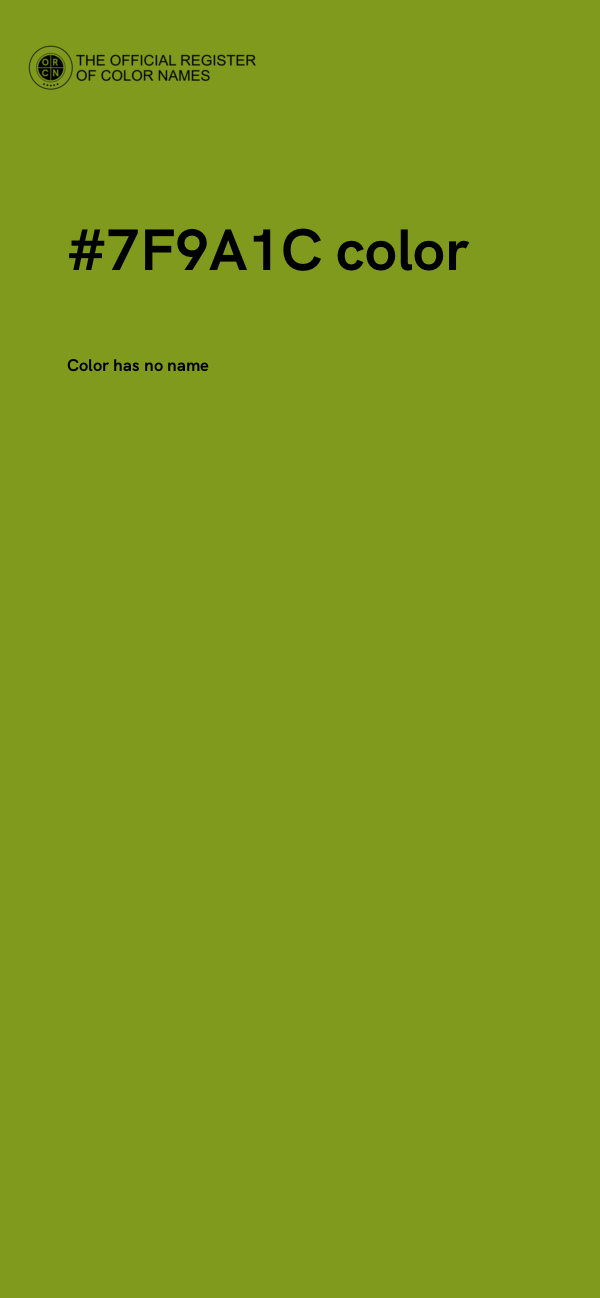 #7F9A1C color image