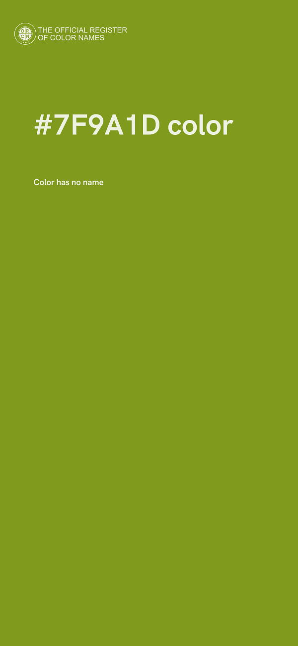 #7F9A1D color image