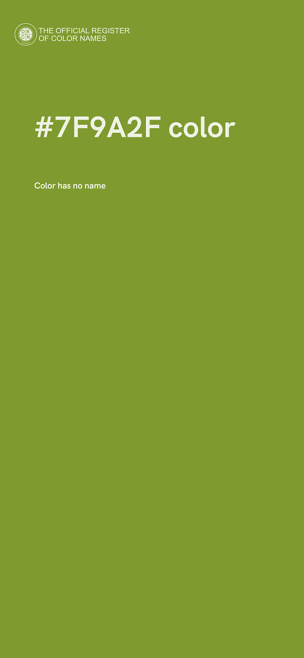 #7F9A2F color image