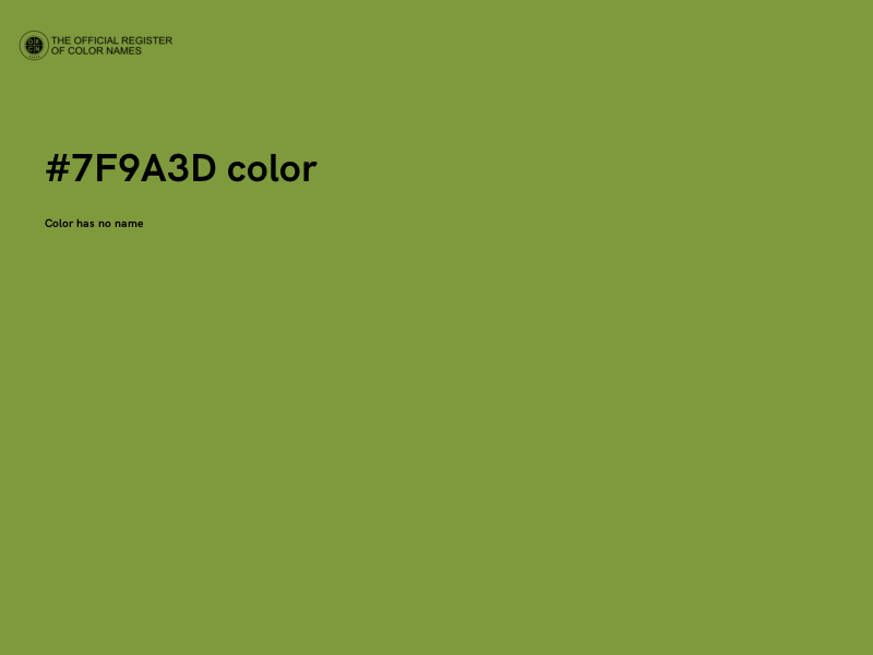 #7F9A3D color image