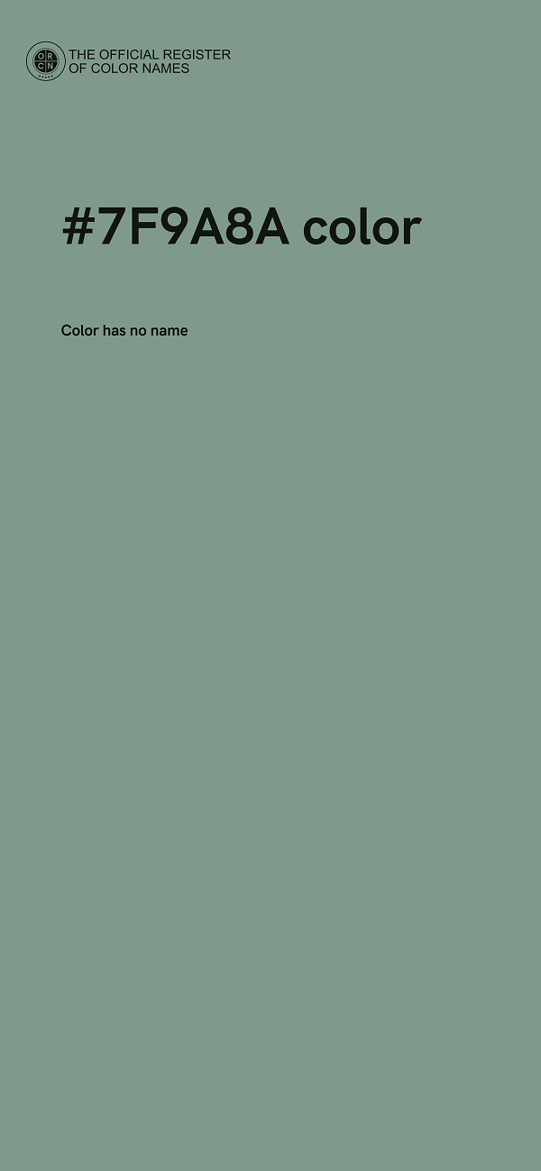 #7F9A8A color image