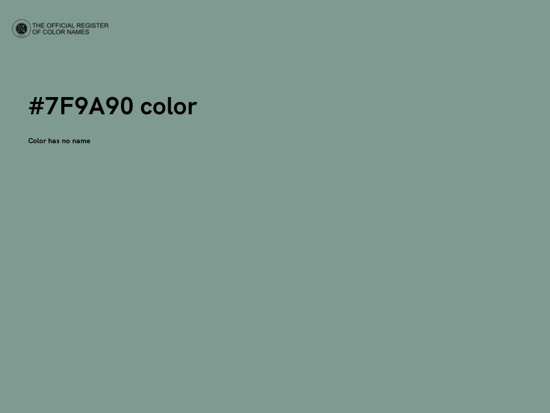#7F9A90 color image