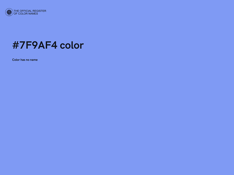 #7F9AF4 color image