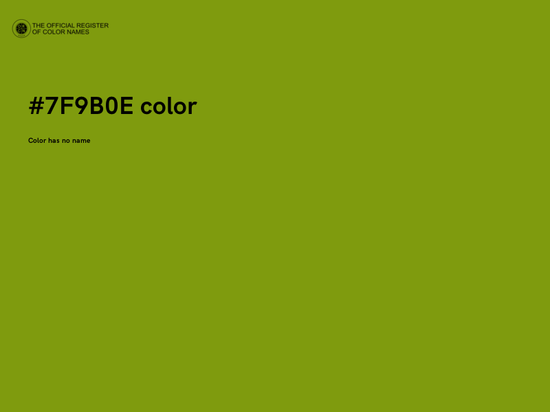 #7F9B0E color image