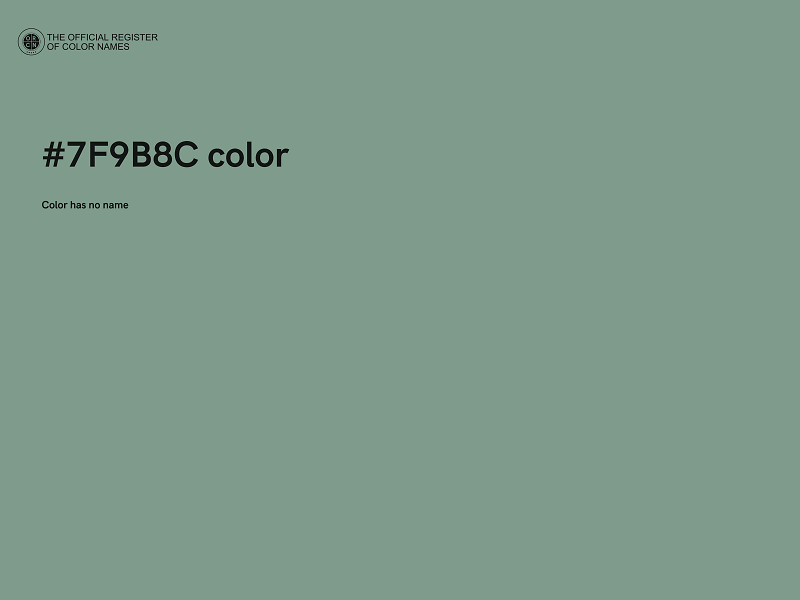 #7F9B8C color image