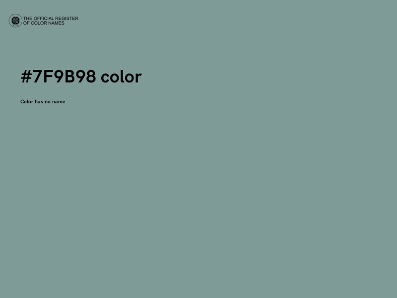 #7F9B98 color image