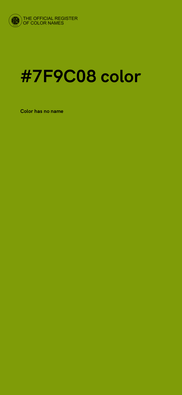 #7F9C08 color image