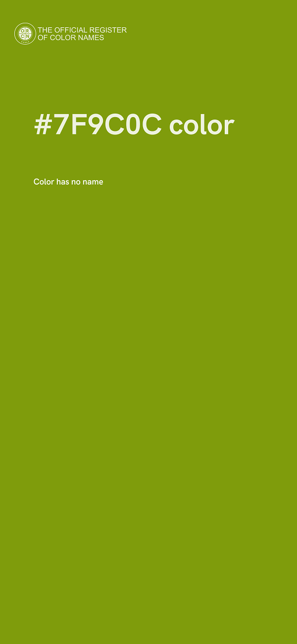 #7F9C0C color image