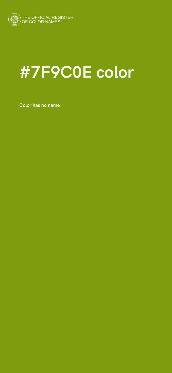 #7F9C0E color image