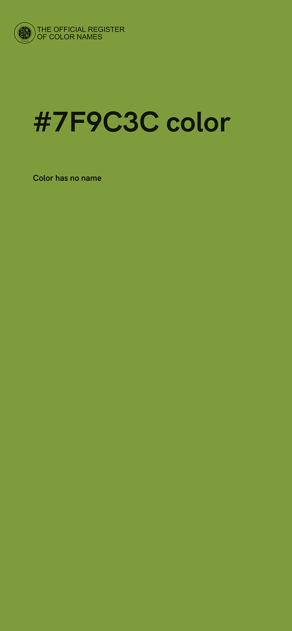#7F9C3C color image