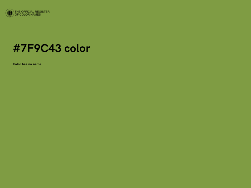 #7F9C43 color image