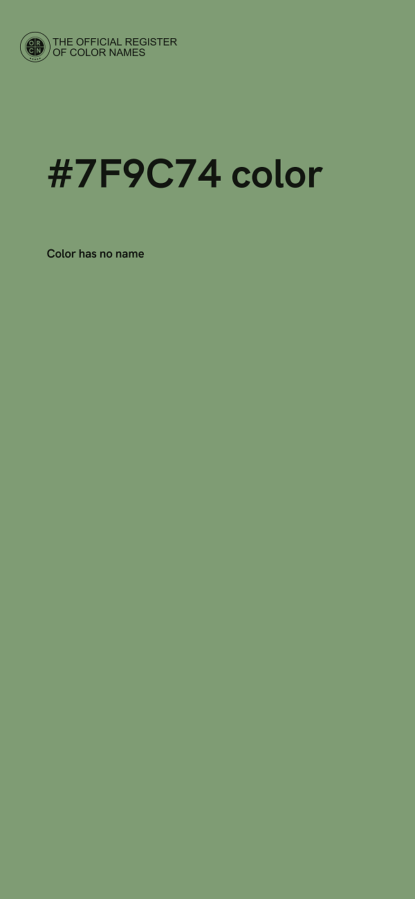#7F9C74 color image