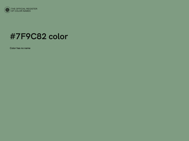 #7F9C82 color image