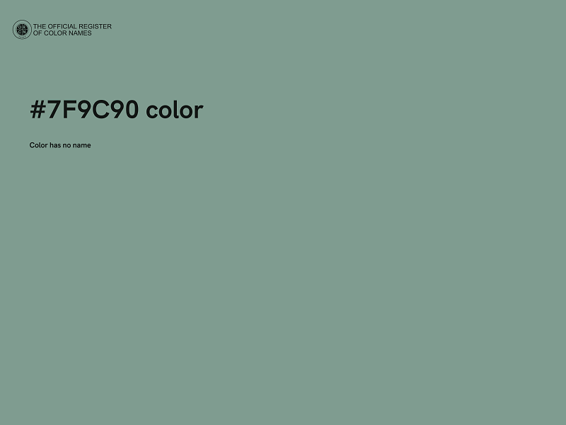 #7F9C90 color image