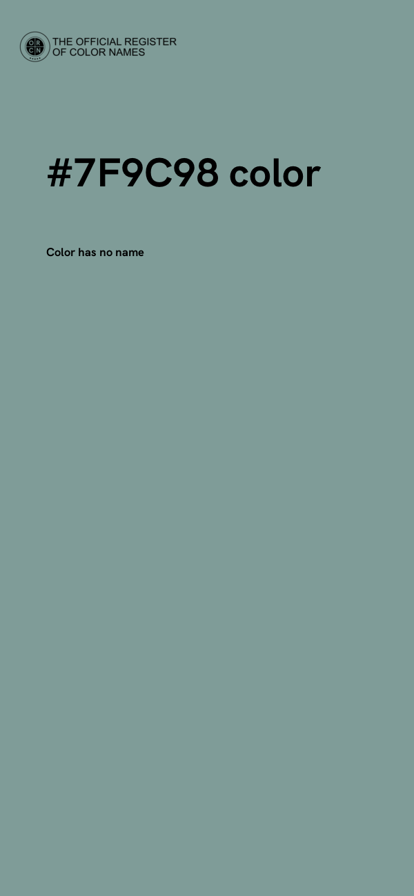 #7F9C98 color image