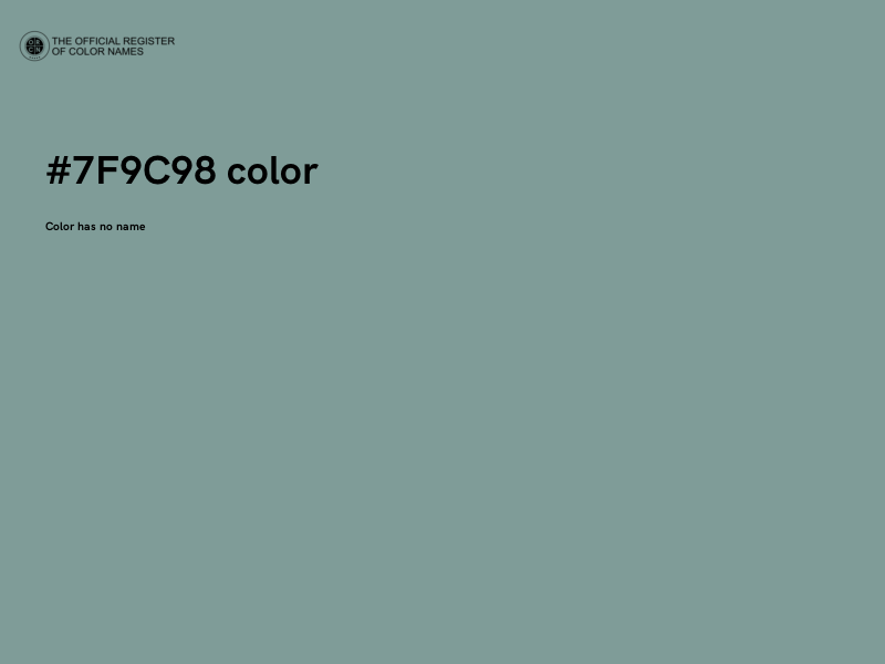 #7F9C98 color image