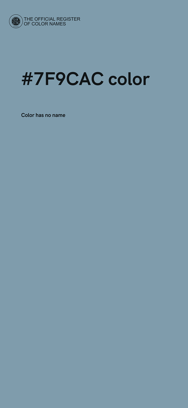 #7F9CAC color image