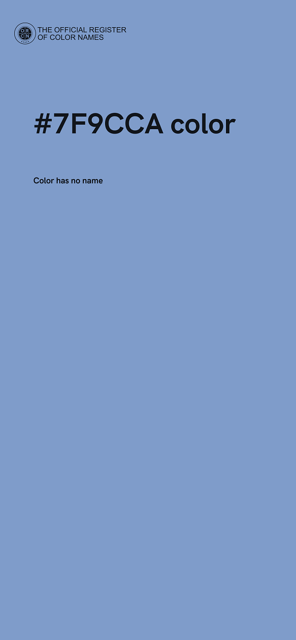 #7F9CCA color image