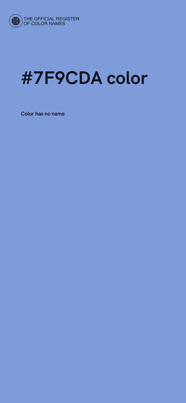 #7F9CDA color image