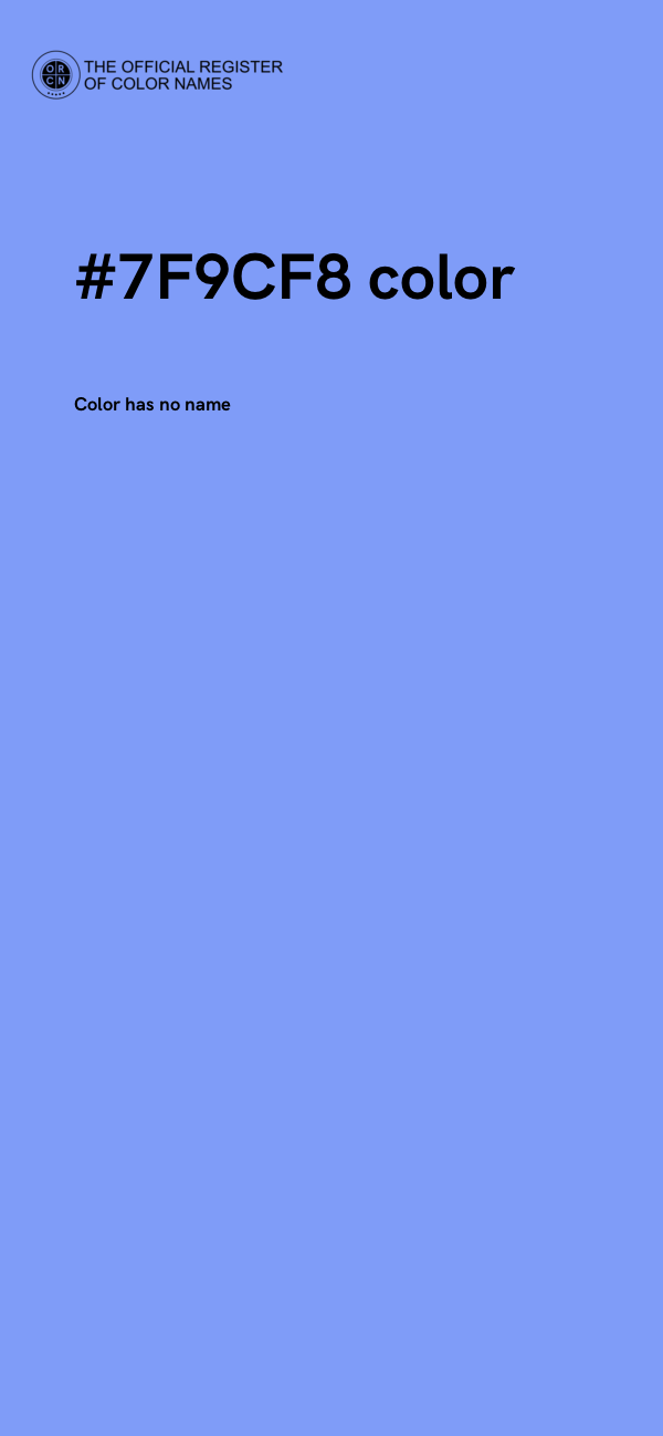 #7F9CF8 color image