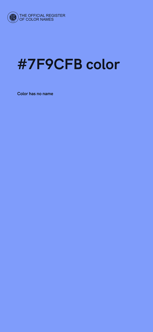 #7F9CFB color image
