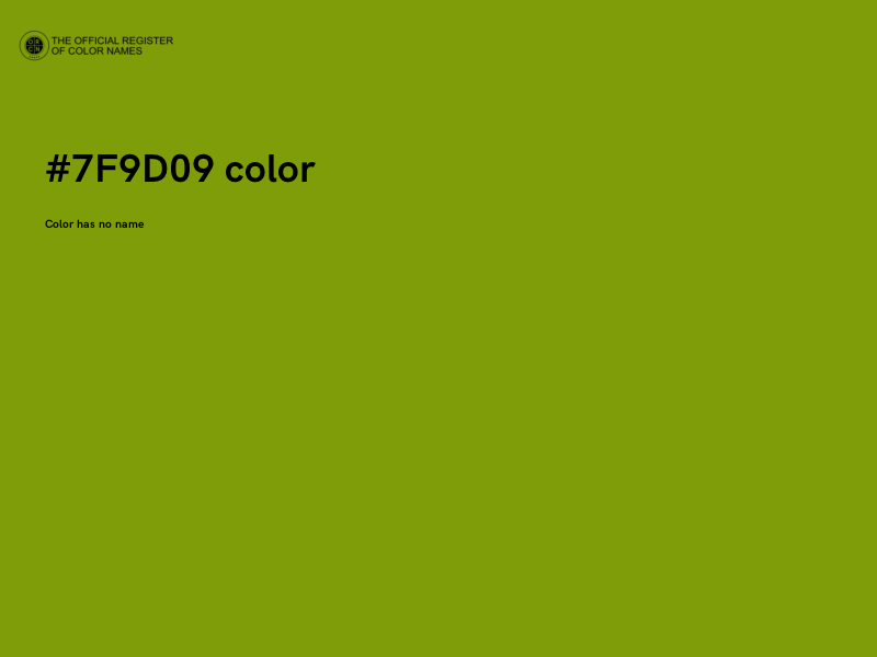 #7F9D09 color image