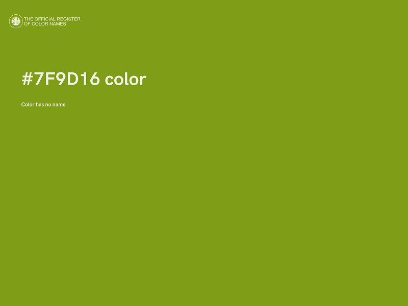 #7F9D16 color image