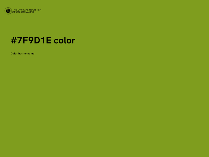 #7F9D1E color image