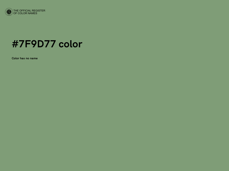 #7F9D77 color image