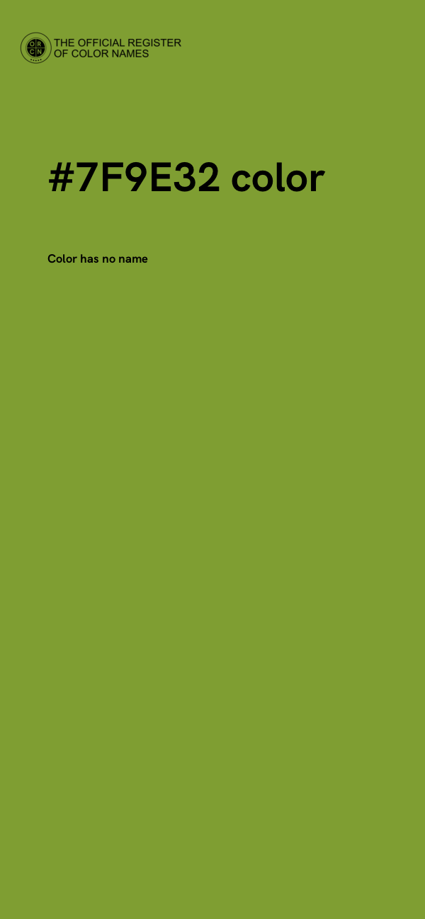 #7F9E32 color image